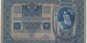 AustroHungary 1000 Kronen 1902(German)1 Banknote