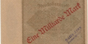 Banknote from Germany