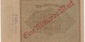 Banknote from Germany