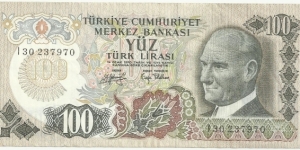 Turkey 100 Lira ND(1979) Banknote