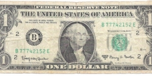 1 Dollar(New York 1963) Banknote