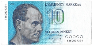 10 Markkaa Banknote