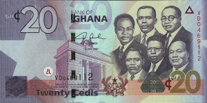 Ghana 2007 20 Cedis. Banknote