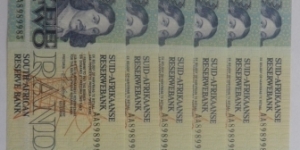 Set AA8989983 - AA8989988 Banknote