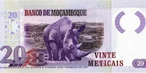 Banknote from Mozambique