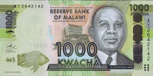 Malawi 2013 1,000 Kwacha. Banknote