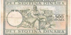 Banknote from Yugoslavia