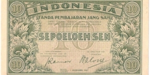 10 Sen(1947) Banknote