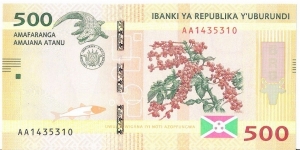 Banknote from Burundi