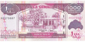 1000 Shillings
(Republic of Somaliland 2011)  Banknote