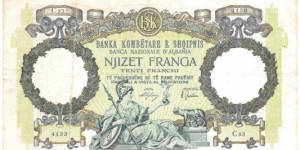 20 Franga(1939) Banknote