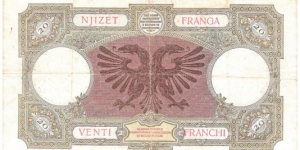 Banknote from Albania