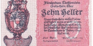 10 Heller Banknote
