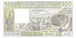 500 Francs Banknote