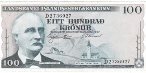 100 Kronur(1957) Banknote