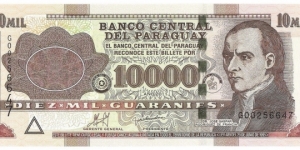 10.000 Guaranies Banknote