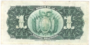 Banknote from Bolivia