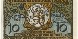 Banknote from Germany