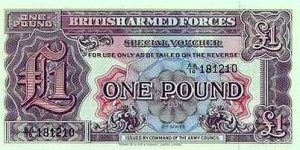 British Armed Forces - 1 Pound Banknote