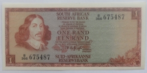 1 Rand
T.W. de Jongh 3rd Issue Banknote