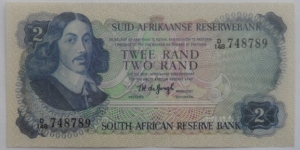 2 Rand
T.W. de Jongh 3rd Issue Banknote
