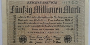 50 Million Mark Banknote