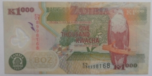 1000 Kwacha Banknote