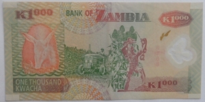 Banknote from Zambia