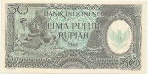 IndonesiaBN 50 Rupiah 1964 Banknote