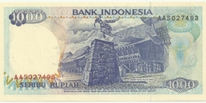 Banknote from Indonesia