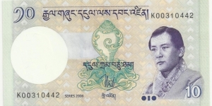 BhutanBN 10 Ngultrum 2006 Banknote