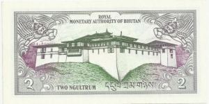 Banknote from Bhutan