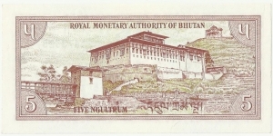 Banknote from Bhutan