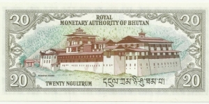 Banknote from Bhutan