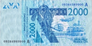 2000 francs Banknote