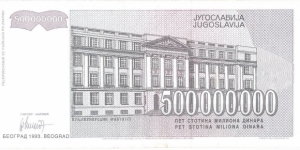 Banknote from Yugoslavia