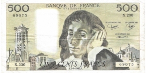 500 Francs Banknote