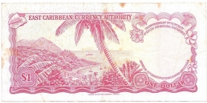 Banknote from East Caribbean St.