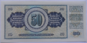 Banknote from Yugoslavia