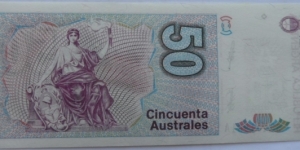 Banknote from Argentina