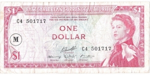 1 Dollar(Montserrat 1965) Banknote