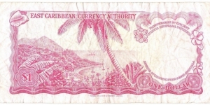 Banknote from East Caribbean St.