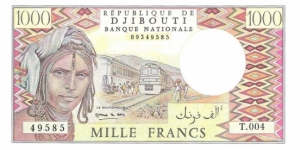 1000 Francs(1991) Banknote