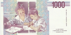 Banknote from Italy