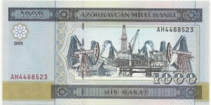Azerbaijan 1000 Manat 2001 Banknote