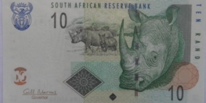 Ten Rand
G.Marcus Banknote