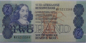 Two Rand Replacement note - De Kock Banknote