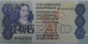 Two Rand Replacement note - De Kock Banknote