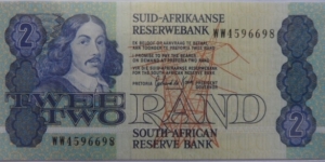 Two Rand Replacement note - De Kock Banknote