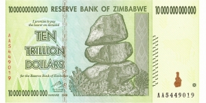 10 trillion dollars Banknote